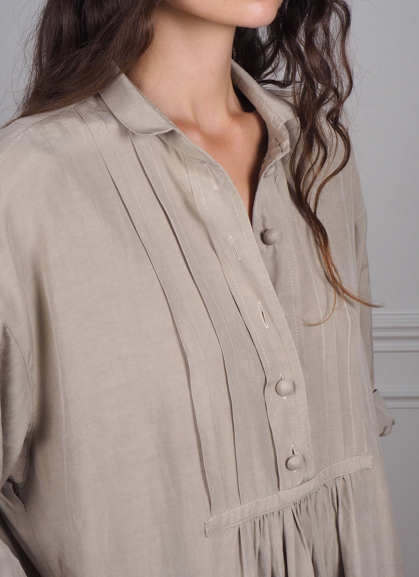 c.1980 Dorothée Bis Shirt Dress - Size M