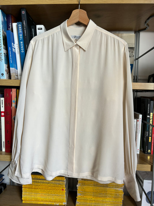 c.2000 White Maison Charvet Silk Shirt