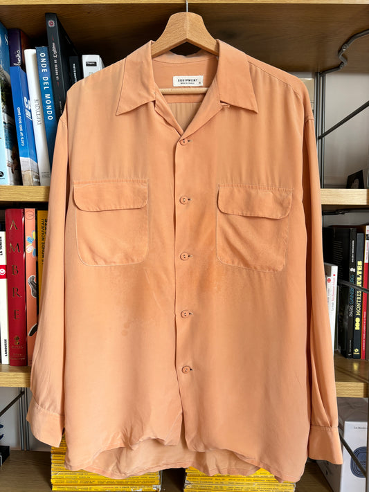 c.1990 Peach Equipment Silk Shirt