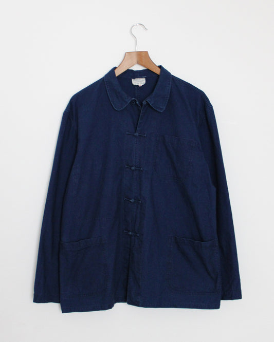 c.1980 Chinese Indigo Work Jacket  - Size M