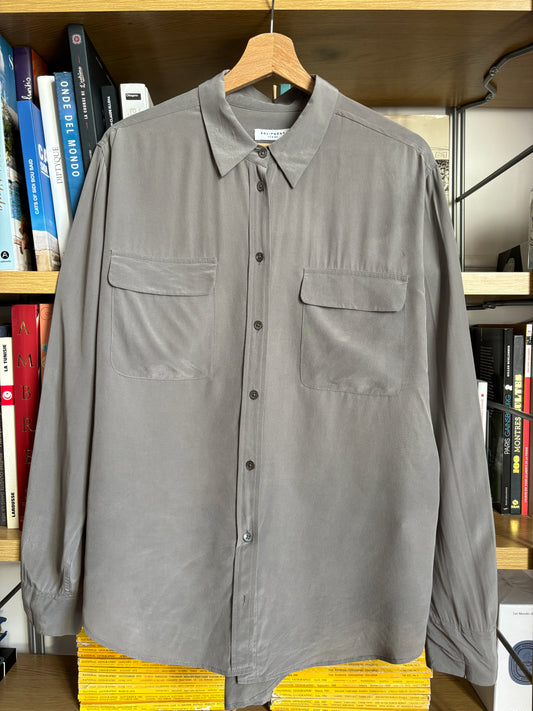 c.2000 Grey Equipment Silk Shirt