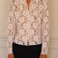 c.1990 Armand Ventilo lace shirt - Size S