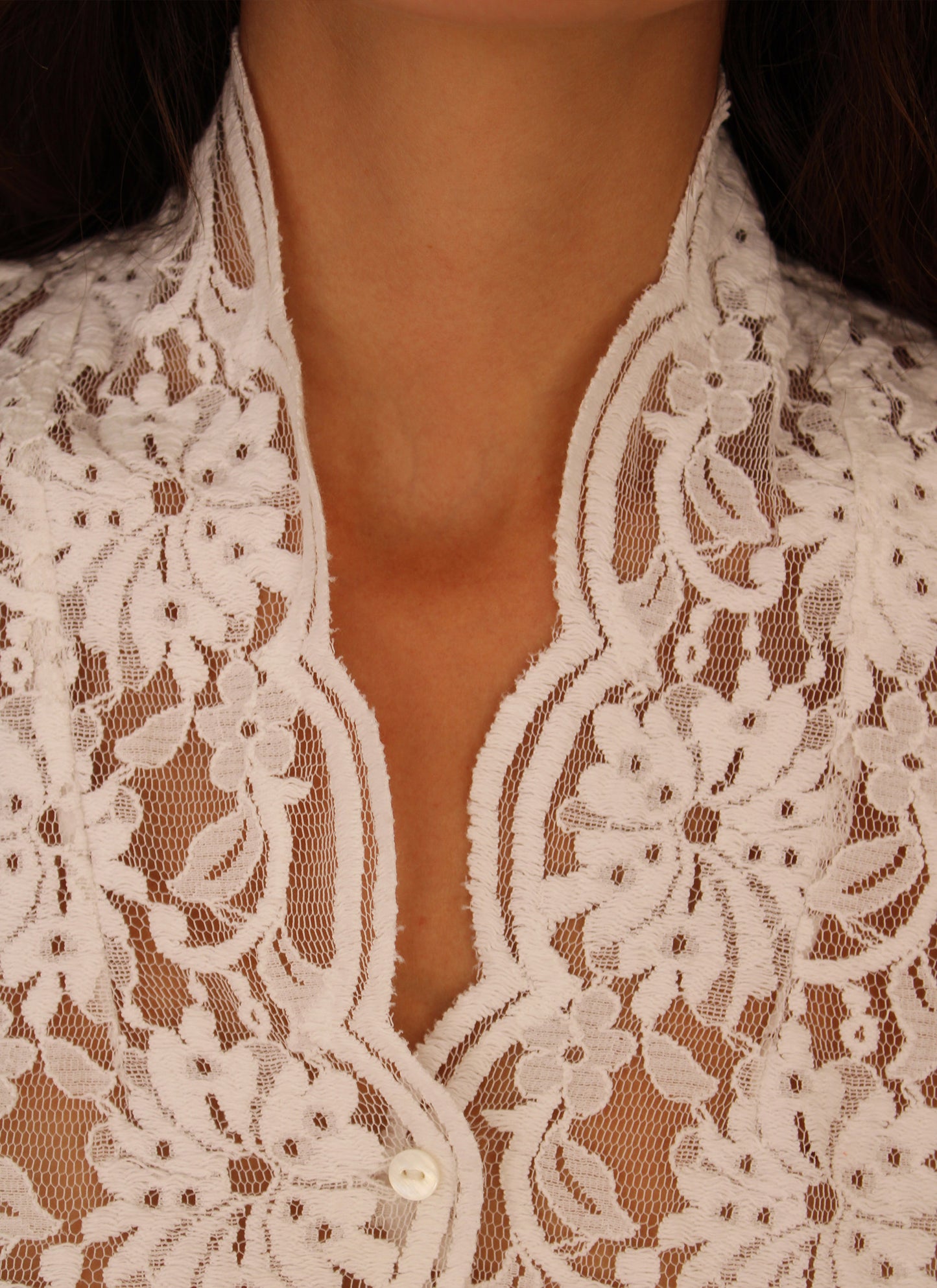 c.1990 Armand Ventilo lace shirt - Size S