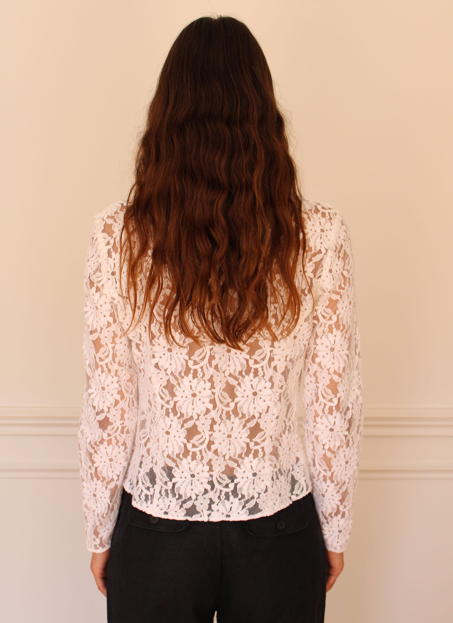 c.1990 Armand Ventilo lace shirt - Size S