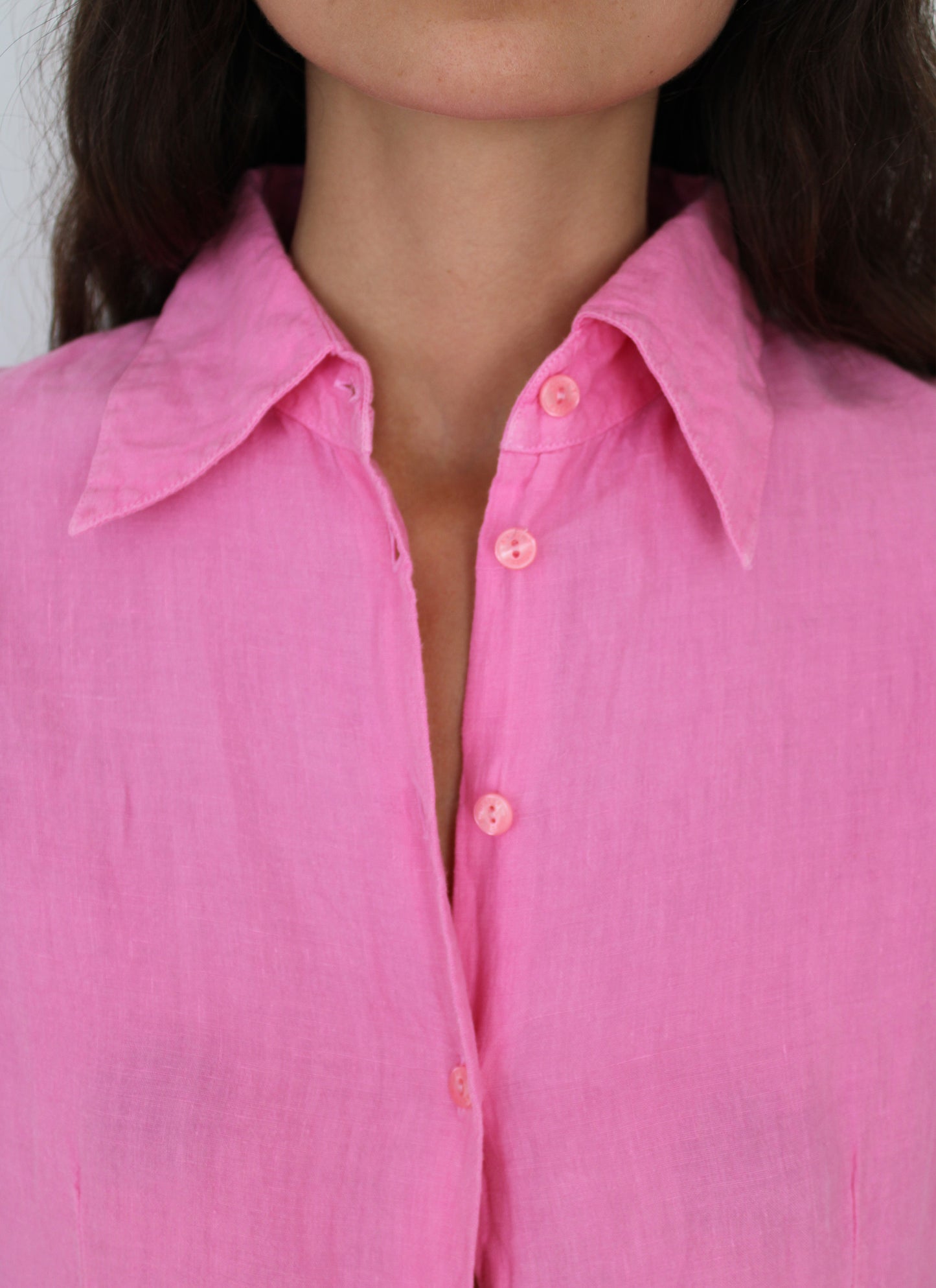 c.1990 Anne Fontaine Linen shirt - Size M