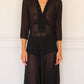 c.1990 Ventilo Sheer dress - Size S