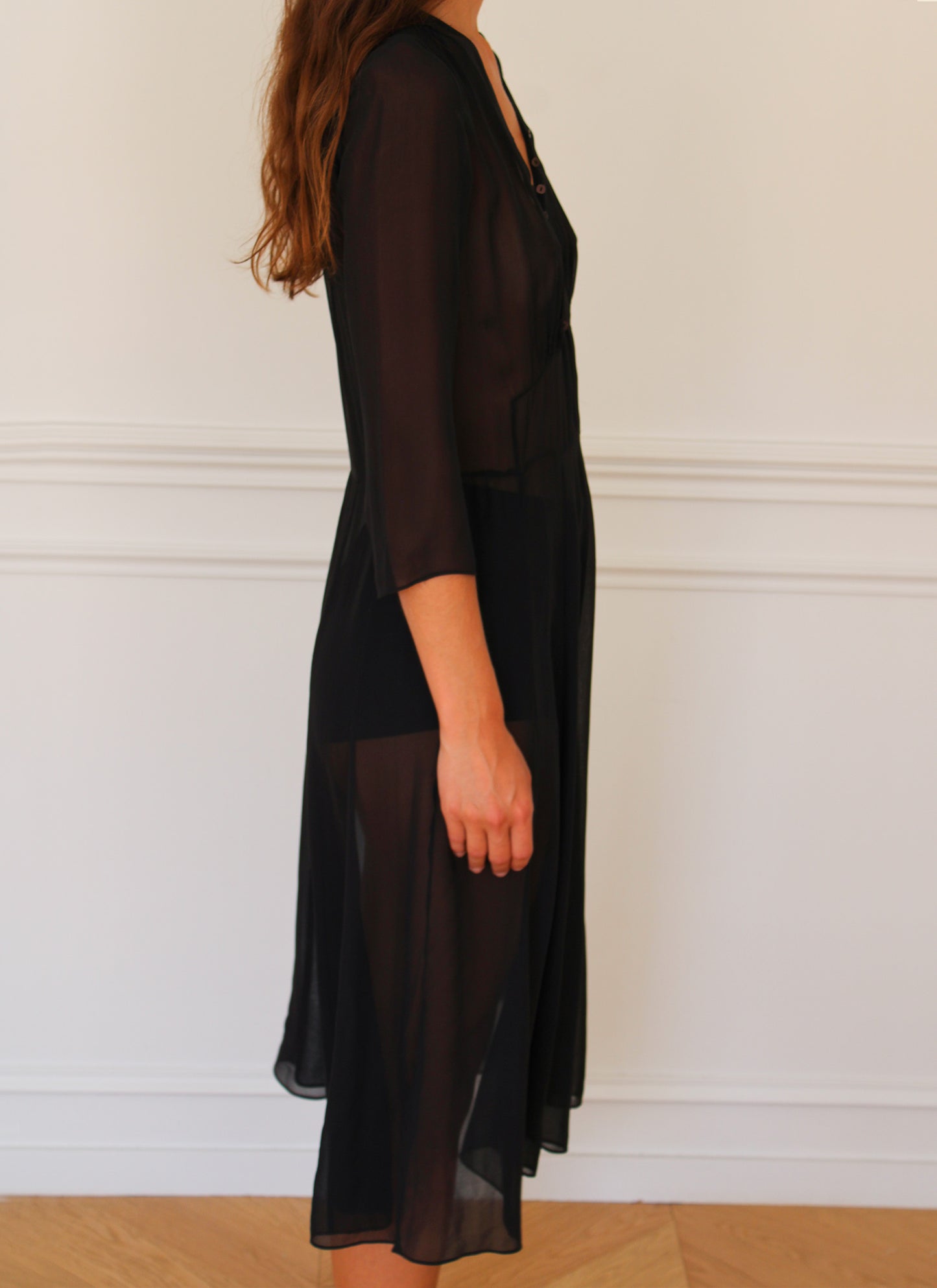 c.1990 Ventilo Sheer dress - Size S