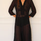 c.1990 Ventilo Sheer dress - Size S