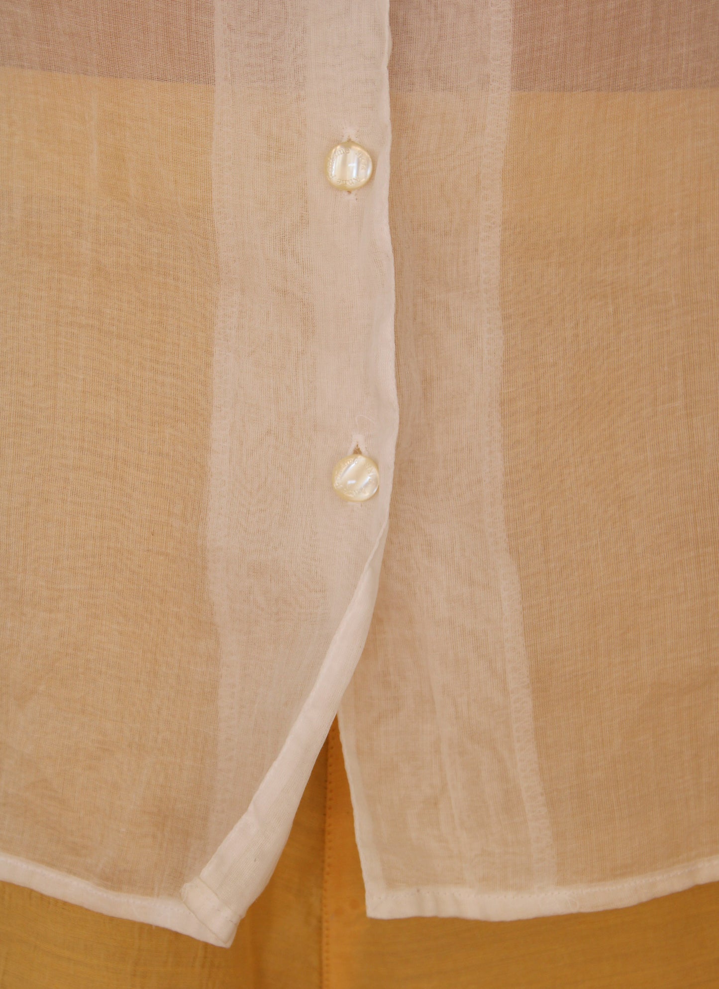 c.1990 Anne Fontaine Sheer shirt - Size M