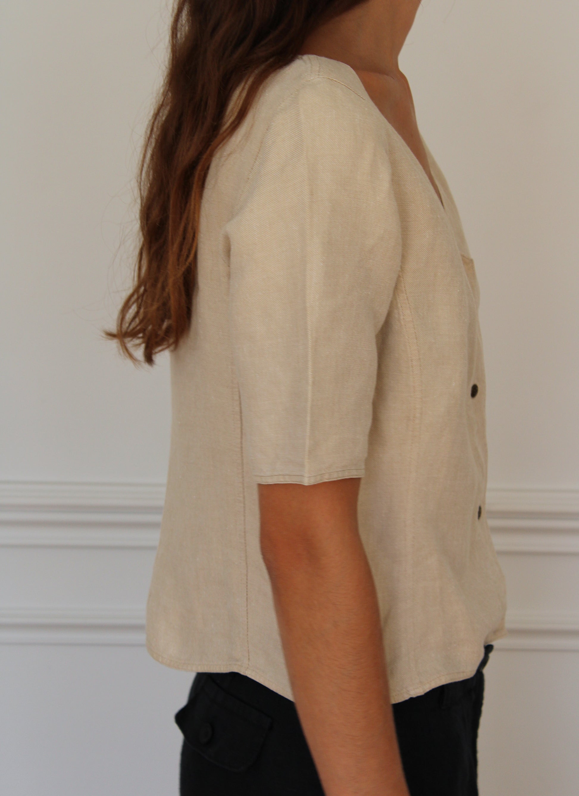 c.1990 Anne Marie Beretta Blouse - Size M