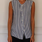 c.1990 Georges Rech striped blouse - Size M