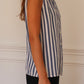 c.1990 Georges Rech striped blouse - Size M