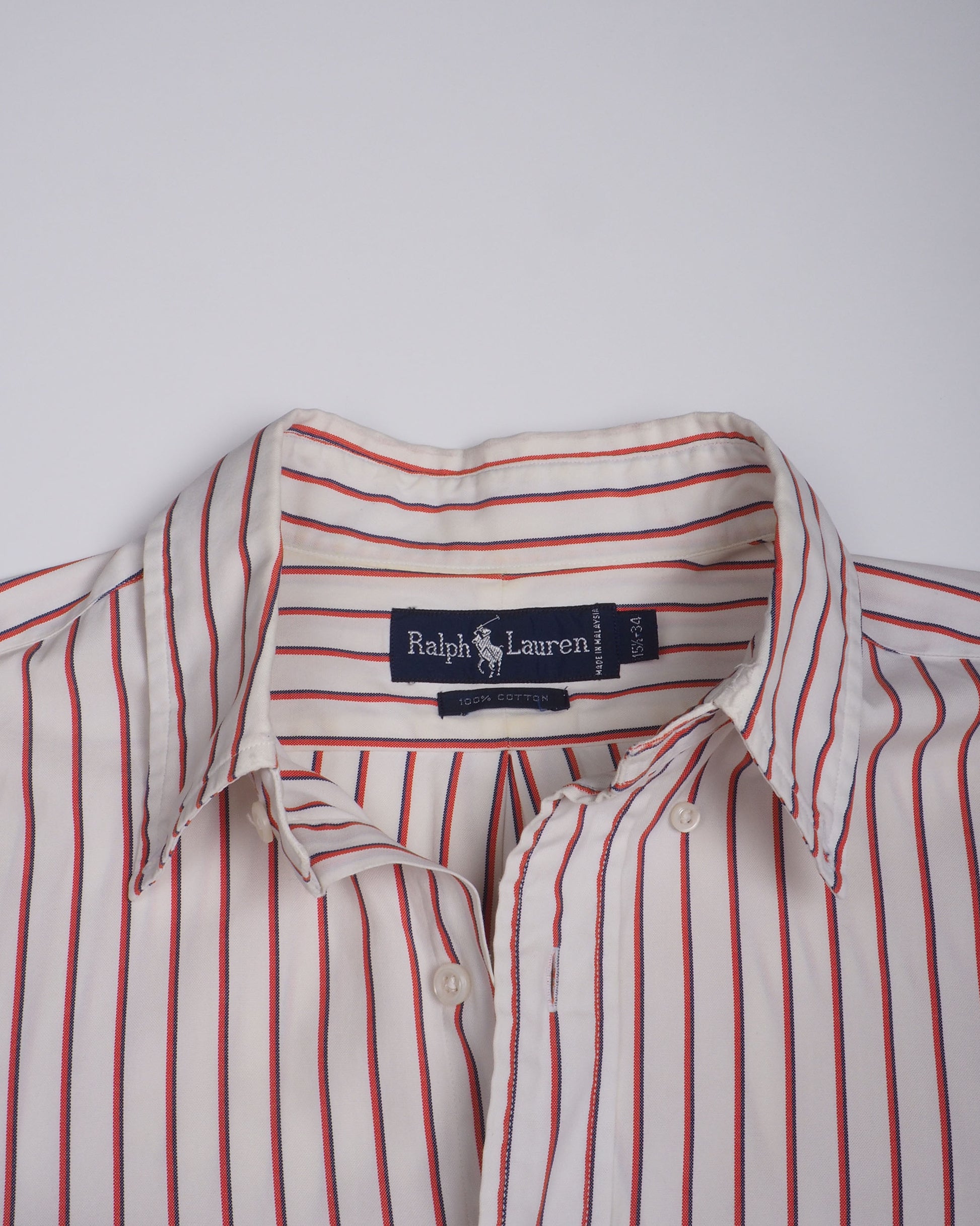 c.1990 Ralph Lauren Striped Shirt - Size M