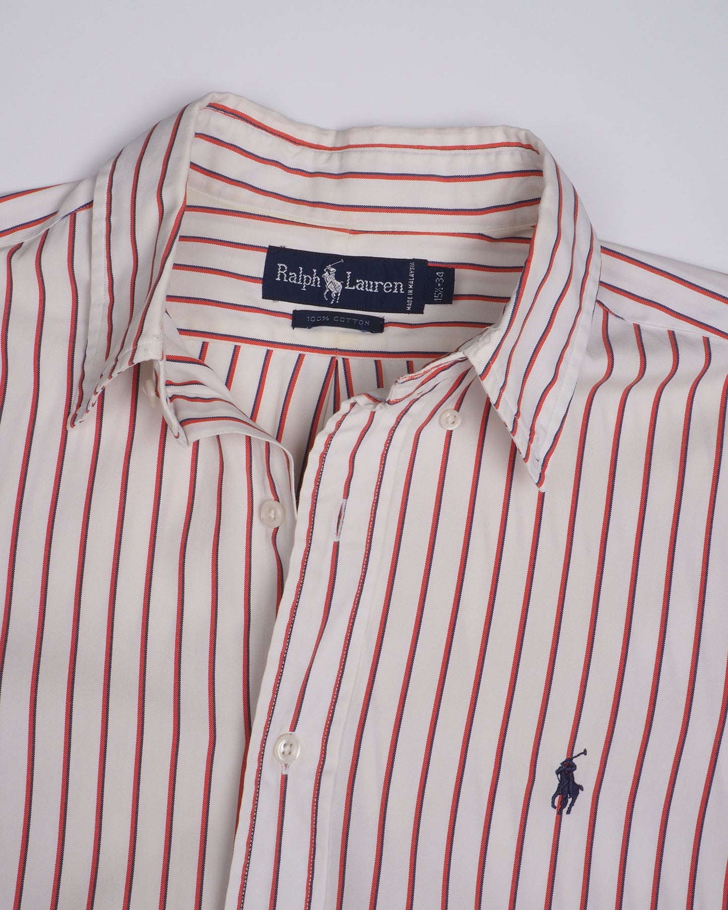 c.1990 Ralph Lauren Striped Shirt - Size M