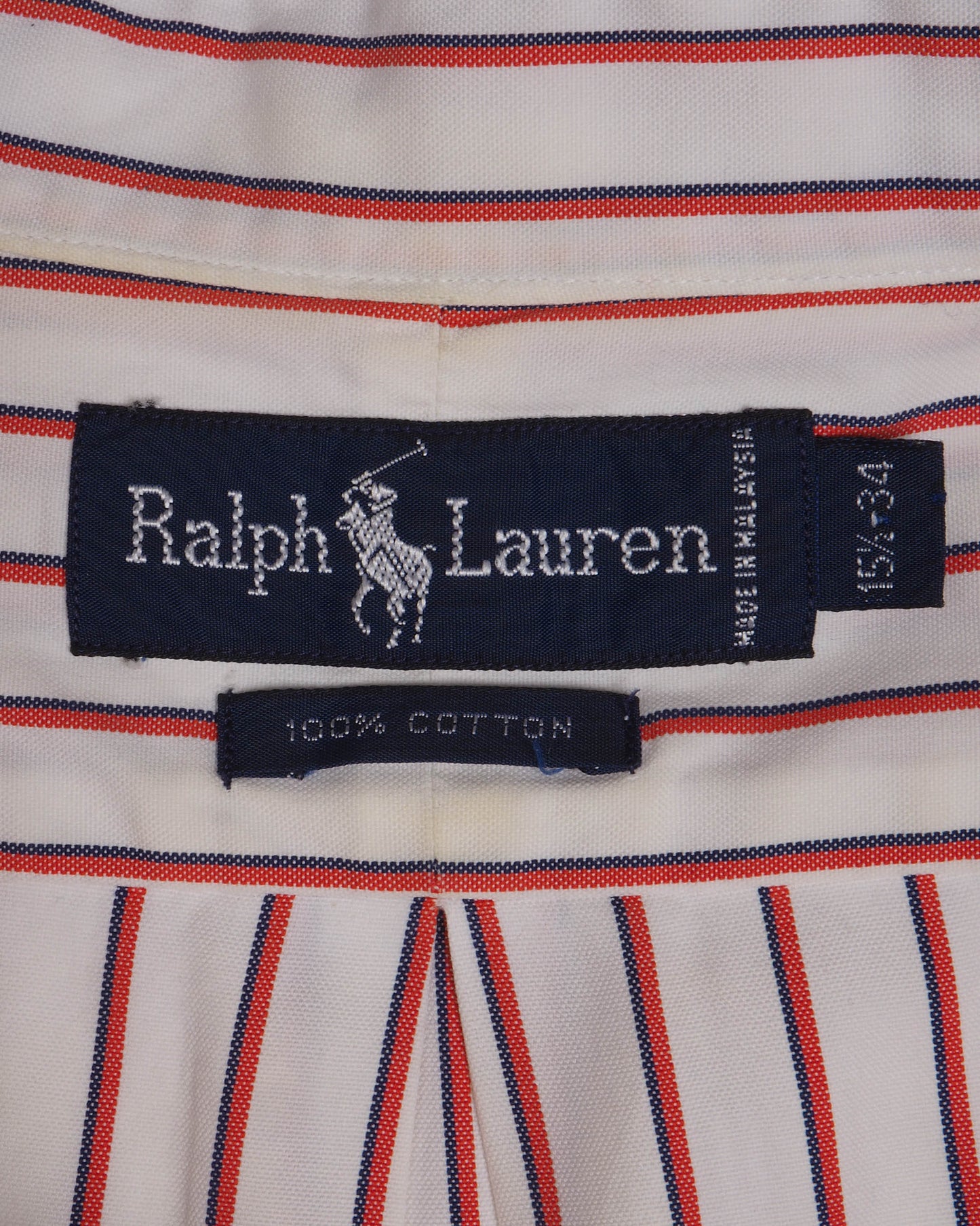 c.1990 Ralph Lauren Striped Shirt - Size M