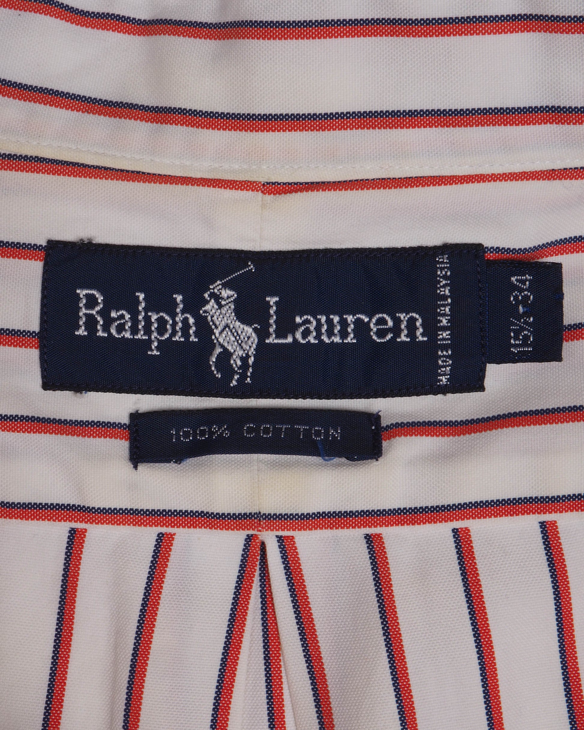 c.1990 Ralph Lauren Striped Shirt - Size M