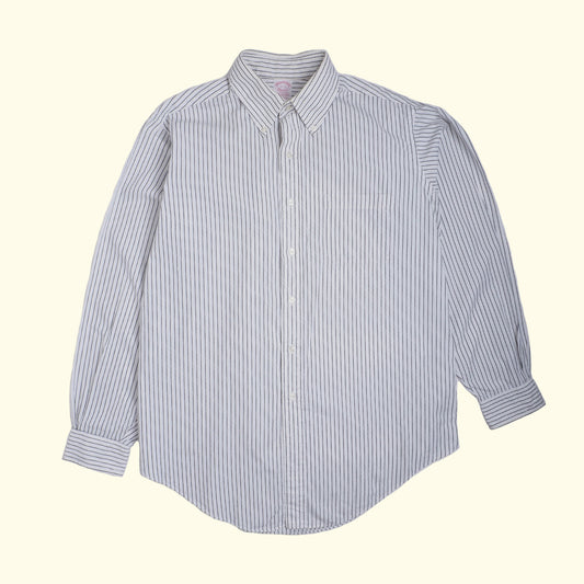 c.1990 Brooks Brothers striped 17 - 5 shirt